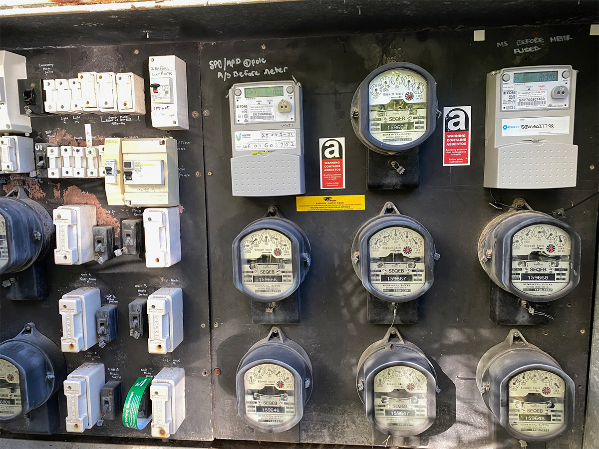 Unit Meter Box with Asbestos